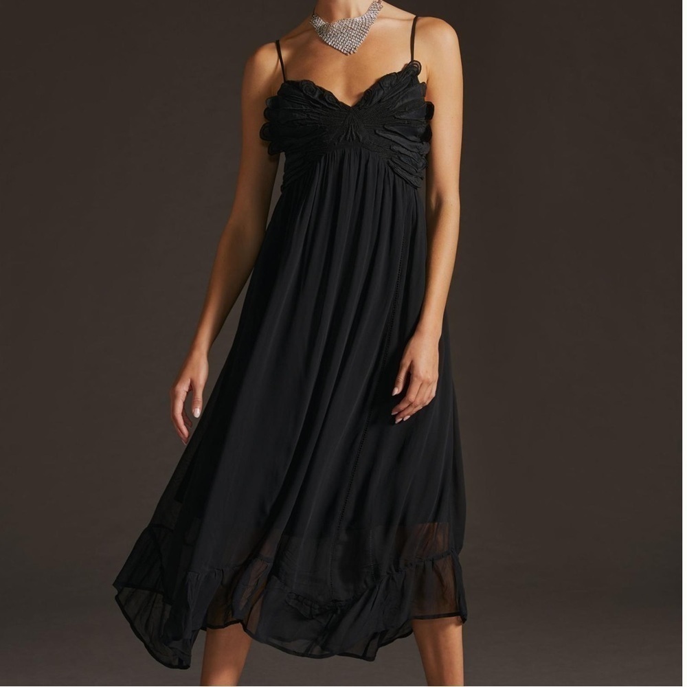 Anthropologie Butterfly Midi Dress